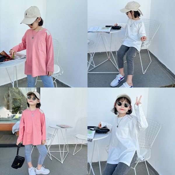 

2021 cong xiaomei spring new wear children's long sleeve t-shirt, Blue