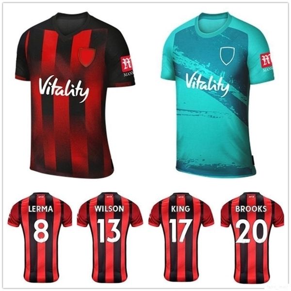 

20 21 afc soccer jerseys billing king wilson lerma home away 2020 new ake maglie da calcio brooks men kids custom football shirts, Black;yellow