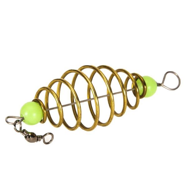 

fishing accessories 2021 10pcs bait feeder spring cage carp fresh saltwater rig cages tackle