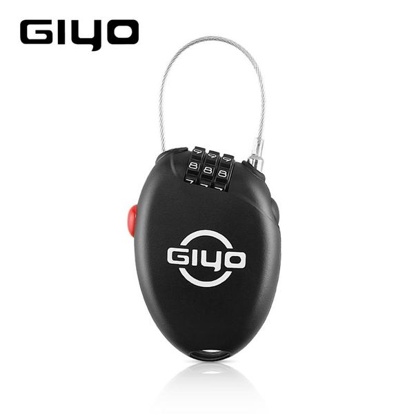 

bike locks giyo multi function mini cable bicycle lock 3 digit password cycling helmet anti theft code padlock for