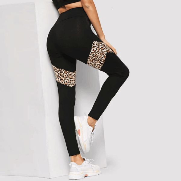 

splice woman waist improve hip pants elasticity feminine leggings cd04, Black