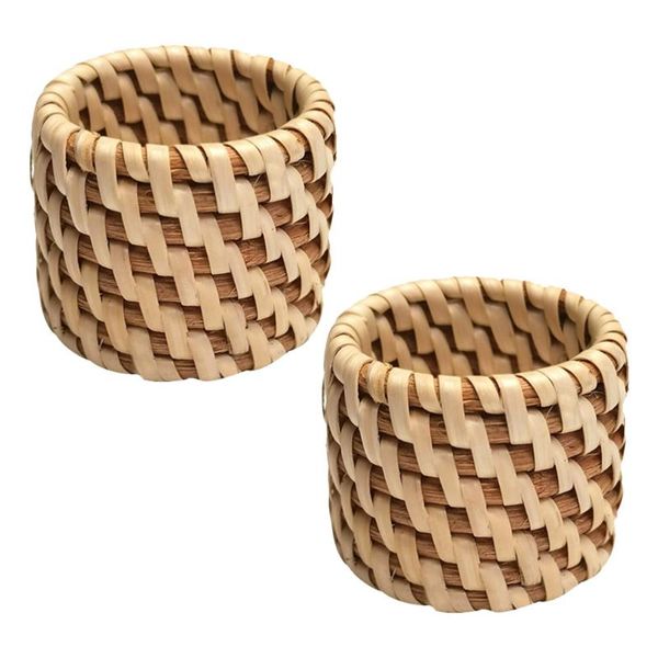 

napkin rings 2pcs creative holder banquet weaving craft buckle decors