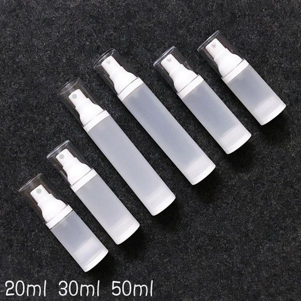 

storage bottles & jars 100pcs 20ml 30ml 50ml airless pump vacuum bottle toiletries container refillable plastic dispenser travel cosmetic