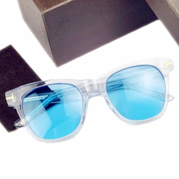 Projeto FT mar azul gradiente colorido óculos de sol UV400 50-20-145 Unisex Itália Imported Plank Quadrado FullRim óculos de proteção para prescrição Fullset Case.