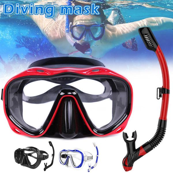 

new swimming snorkel anti-fog clear wide view goggles set for summer diving xd88