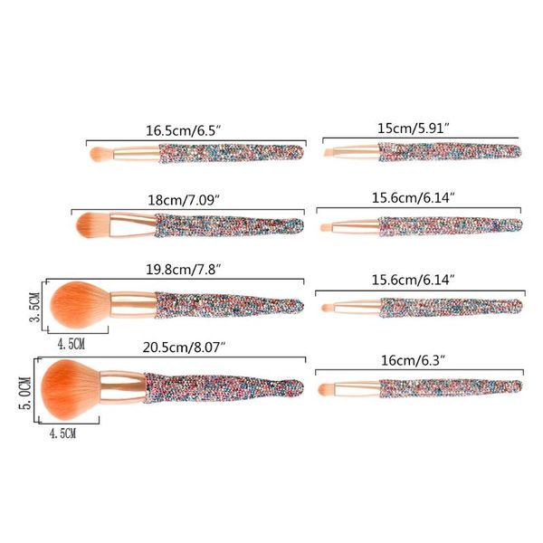 

makeup brushes m76f 8pcs synthetic foundation powder concealers eye shadows brush set