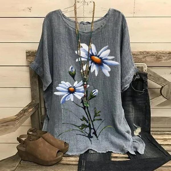 

women's t-shirt women t shirt 2021 3d vogue flower print tshirts design female shirts summer cotton plus size large, White