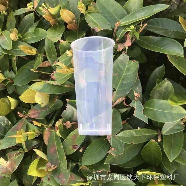 

straight thickening pp injection milk tea cup starbuck same 80 caliber 500 goblet