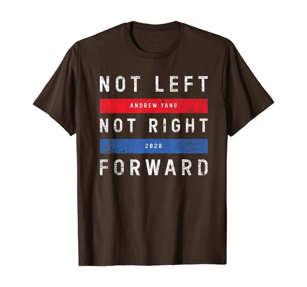 

andrew yang for president 2020 distressed forward t-shirt, White;black