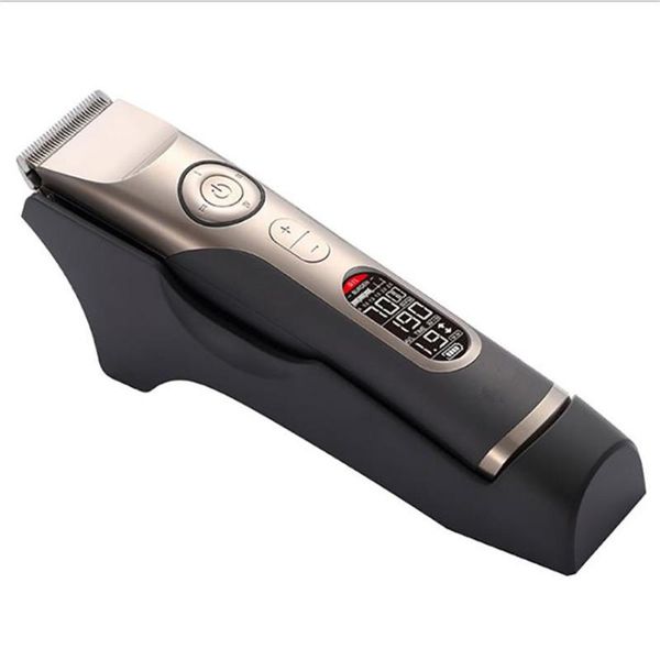 

hair clippers professional chc-980 electric clipper lcd trimmer shaver salon adjustable speed 2600 mah lithium battery100-240v