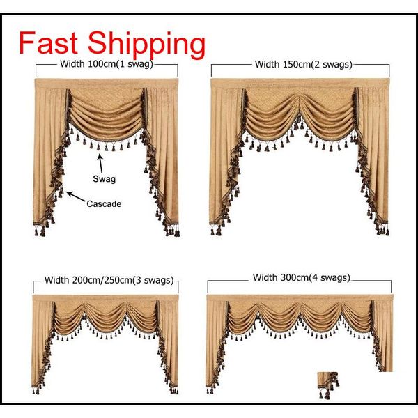 

1 piece european valances for living room waterfall valances for kitchen modern curta jllhkc lottery2010