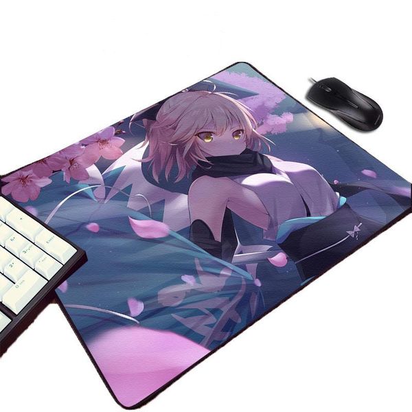 

mouse pads & wrist rests mousepad koha-ace ex okita souji anime girls pattern mini pc gaming pad fate/stay night grand order game player tab