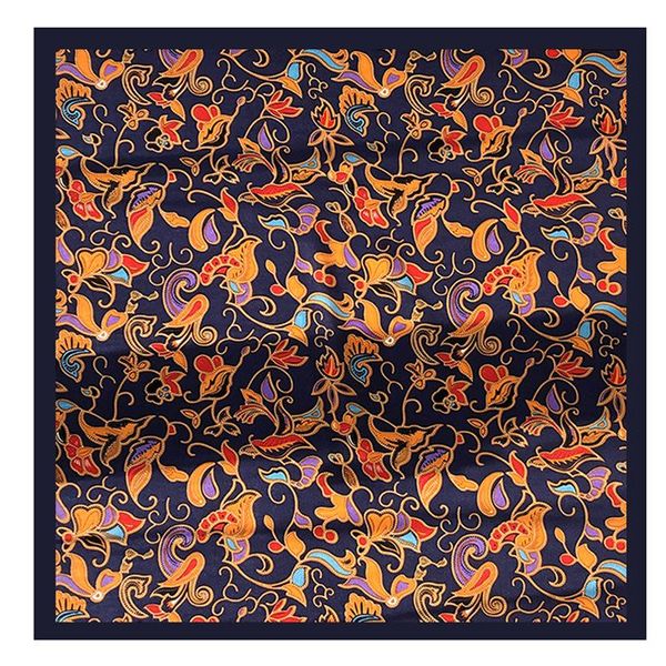 

scarves 100% natural silk square scarf women print small bandana hair 2021 summer ladies neckscarf pure real shawls wraps, Blue;gray
