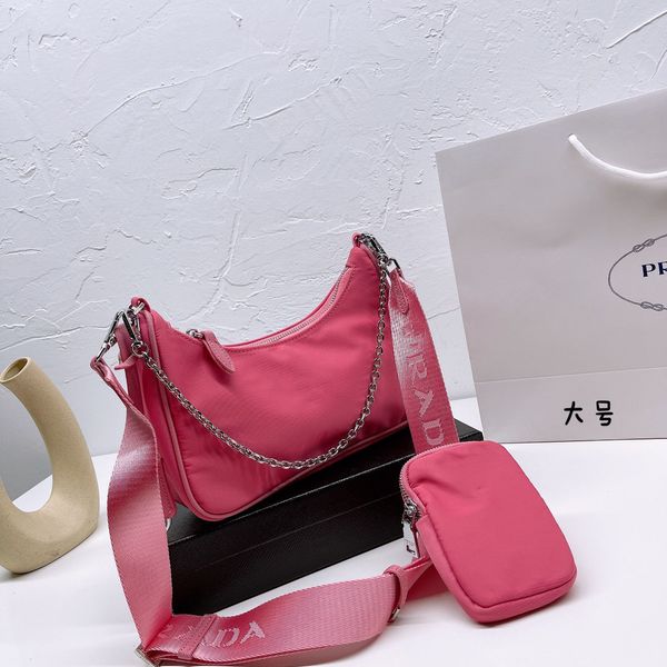 

70% s new three in one hobo single shoulder messenger waist mother bag
