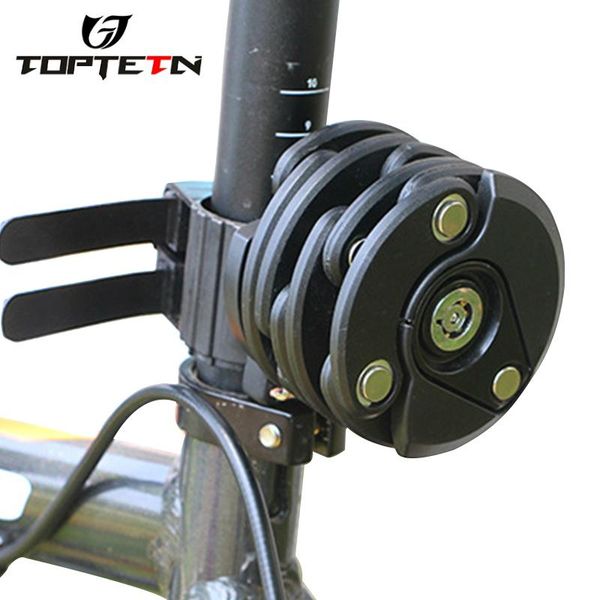 

bike locks anti-theft chain cable lock mini foldable hamburger security steel bicycle folding cycling accessory