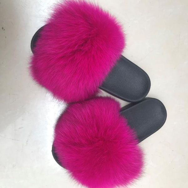

slippers price women winter fur purple fluffy slides, Black