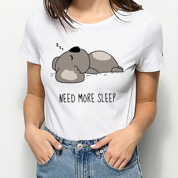 

koala moda feminina verao womens 13 years old fashion oversize creative style clothing woman spring summer, White