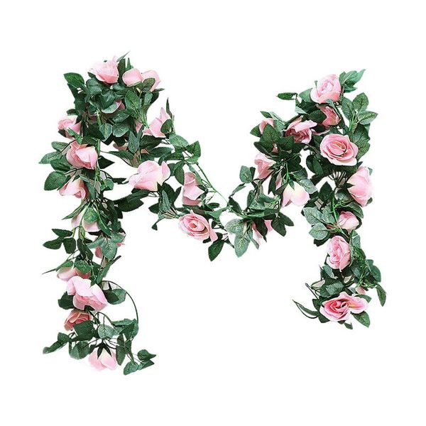

decorative flowers & wreaths holiday for wedding party floral decoration wall hanging garland art artificial vine fake plants rose flower ho