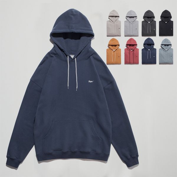 

hoodies fashion fleece embroidered men's hooded sweater in autumn 2021, loose cotton of literature and art, Black