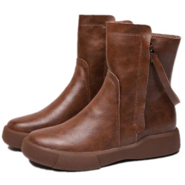 

boots oxfords women genuine cow leather round toe ankle tassel low flat heel comfort fashion sneaker34 35 36 37 38 39 40, Black