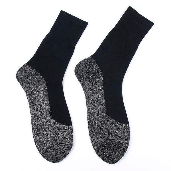 

fashion 35 degree aluminized fibers socks for children and casual heat insulation practical long warm socks, Black;white