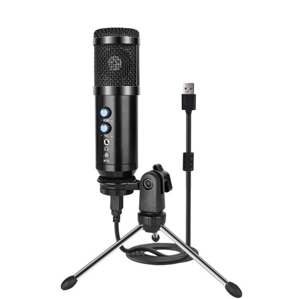 

microphones usb condenser microphone adjustable volume noise reduction capacitor for ktv audio studio recording