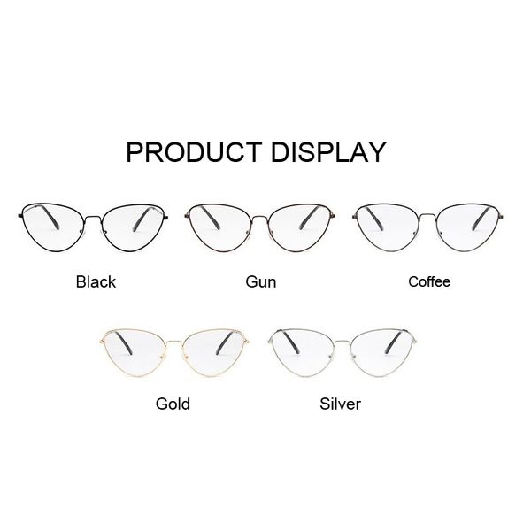 

cat eye classic clear glasses gold frame vintage glasses women men optical aviation eyeglasses transparent clear oculos