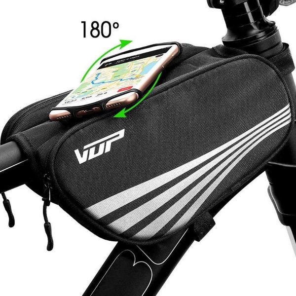 

cell phone mounts & holders ikinho 180 degree rotatable silicone strap cellphone holder fit 4-6 in, road bike accessories bicycle front tube