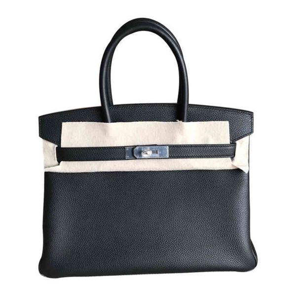 

brand h bags h family bag women 2022 leather buckle women's litchi pattern togo hand