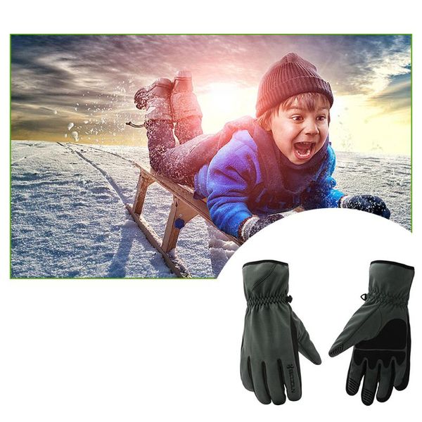 

ski gloves windproof waterproof snow skiing winter men women thermal fleece warm breathable snowboard sports