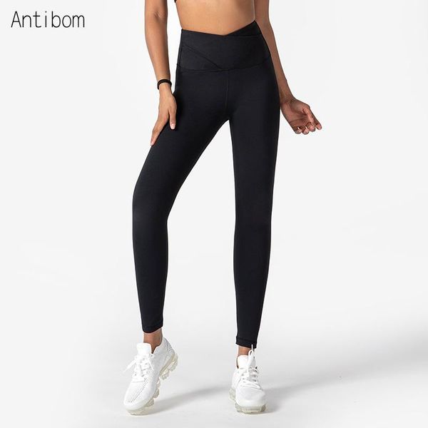 

antibom women gym sport workout high elastic stretchy energy running yoga pants gym leggings trainning tights
