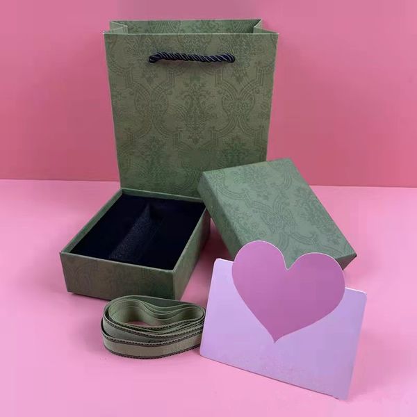 

luxury designers green boxes with stamp flower crowded for lipstick jewelrys packing jewelry box sets g026, Black;white