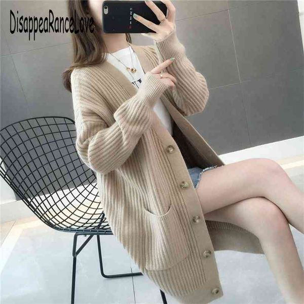 

fashion elegant warm autumn winter sweater cardigan women twist knitted casual 210812, White