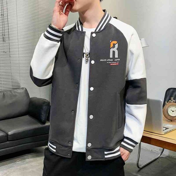 

baseball suit spring and autumn 2021 new korean fashion casual jacket men's sports coat tide brand top, Black;brown