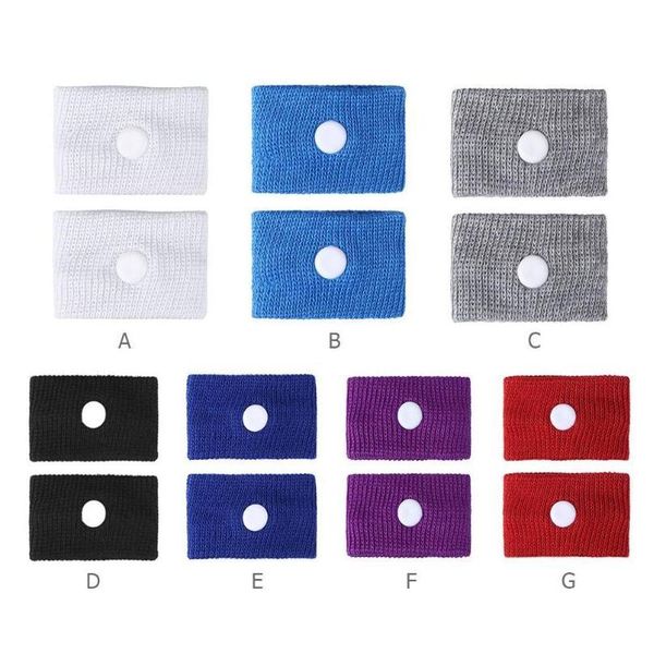 

2pcs travel morning sickness wrist bands anti nausea motion sickness car boat plane wristband wrist support dro jlluje, Black;red