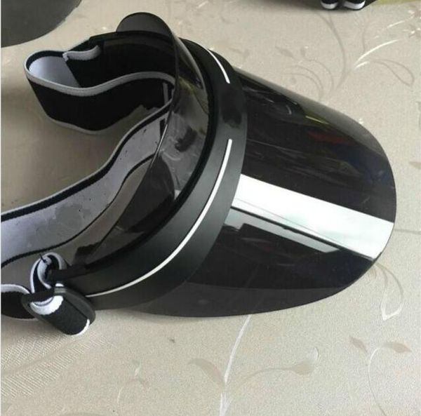 

2021 new designer visor upgraded thickened brand sun hat summer outdoor uv sunglasses hat adjustable size 56-62cm, Blue;gray