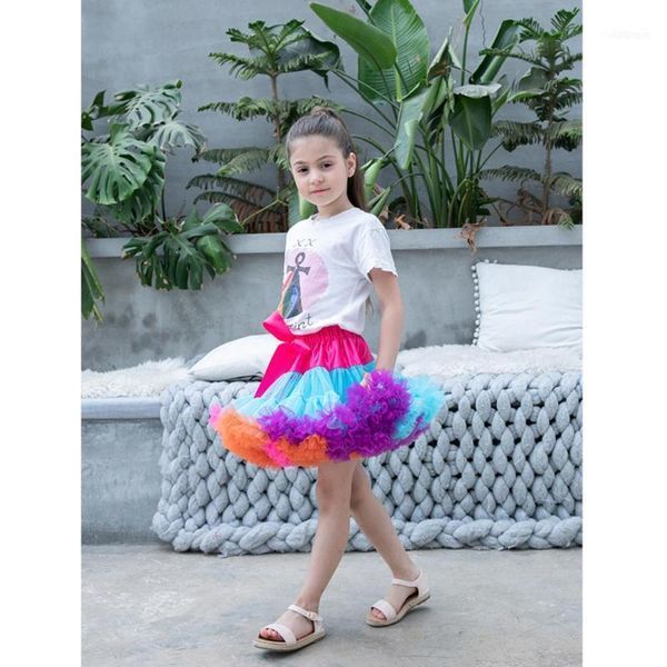 

skirts kephy little girl's tulle skirt dance chiffon pettiskirts tutu assorted size and color1, Blue