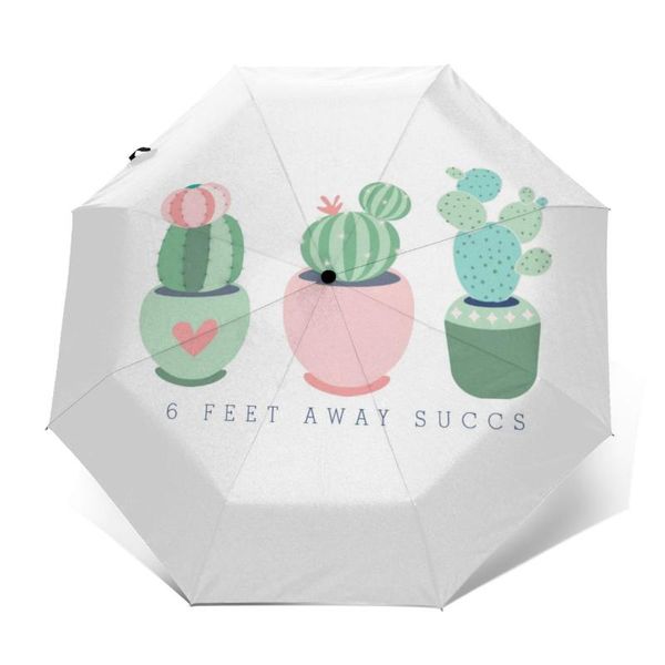 

umbrellas cactus umbrella creative anti uv automatic print portable summer