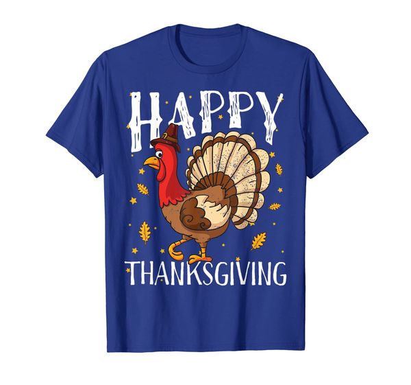 

happy thanksgiving turkey day shirt gifts boys girls women t-shirt, White;black