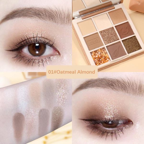 

eye shadow chocolate cookie 9 colors eyeshadow palette matte glitter pigmented earth color shimmer powder makeup tslm1
