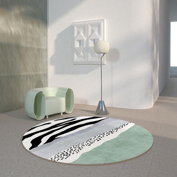 

carpets round carpet modern light luxury living room sofa dressing chair foot pad bedroom bedside non-slip