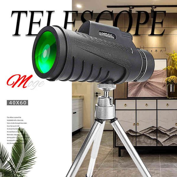 40*60 Leistungsstarke Monokulare Teleskop Linse Lange Reichweite Prismatische Professionelle Scope Optik Jagd Camping Tourismus