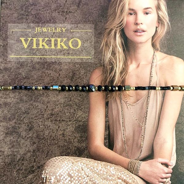 

beaded, strands vikiko meditation japanese natural black sister bracelet girls personality retro hand strap