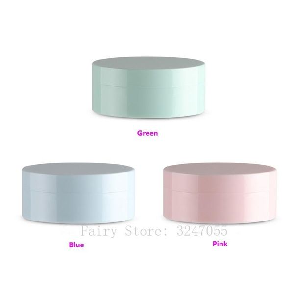 

storage bottles & jars 5g 20pcs cosmetic empty as pink/green/blue powder refillable jar, diy round loose case with sifter, beauty makeup too
