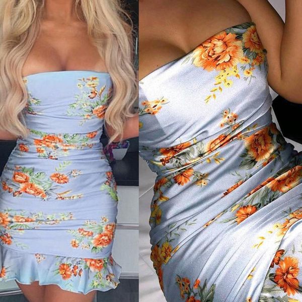 

casual dresses floral print ruflles patchwork pleated sleeveless mini dress summer women fashion streetwear outfits sundress, Black;gray