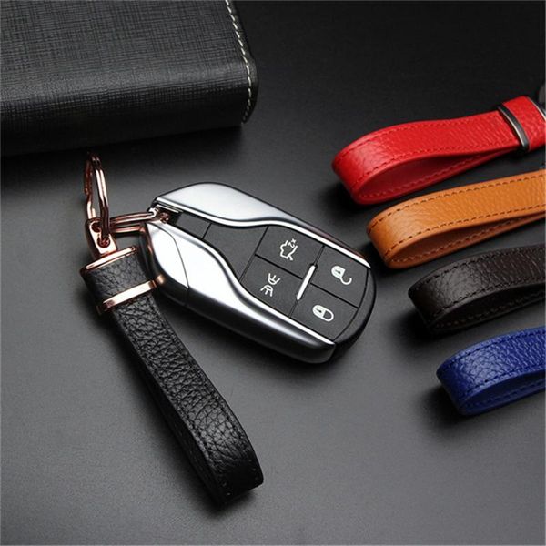 

keychains car keyrings for mini cooper r56 clunvan paceman roadster key chain business fashion leather keychain auto parts accessories, Silver