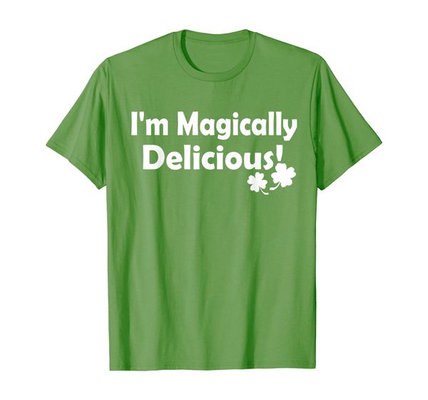 

i'm magically delicious irish funny st patricks day t shirt, White;black