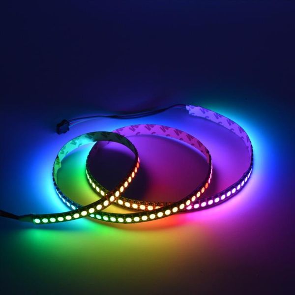 

strips 5v ws2813 144leds rgb led digital strip breakpoint recover signal smart addressable full color pixel tape light