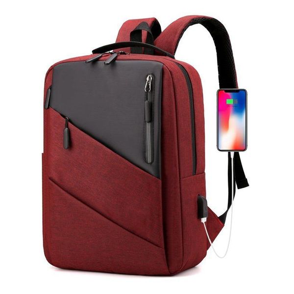 

backpack 2021 patchwork men multifunctional waterproof school travel casual nylon black gray business rucksack