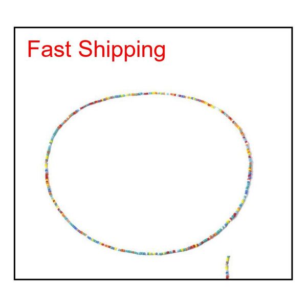 

wholesale color matching simple single-layer handmade beaded body chain wild hit color beads elastic waist chain w jllvkd bdesybag, Silver